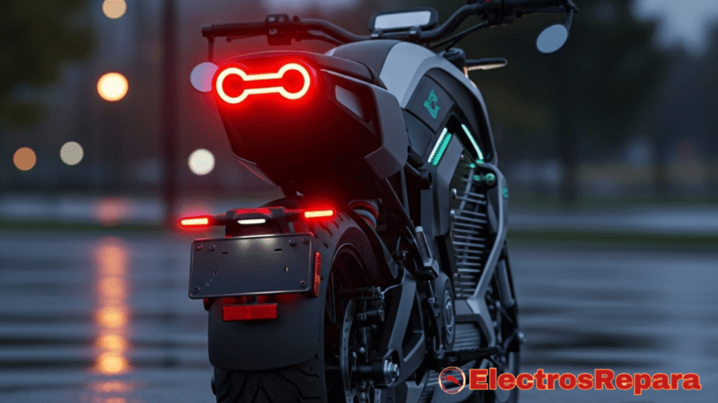 Explora los componentes clave del mantenimiento de frenos de tu moto eléctrica. Esta imagen detallada muestra el disco perforado y la pinza, esenciales para tu seguridad. Comprender su diseño te ayudará a realizar inspecciones y asegurar el rendimiento óptimo. ¡Invierte en la vida útil y la seguridad de tus frenos!"