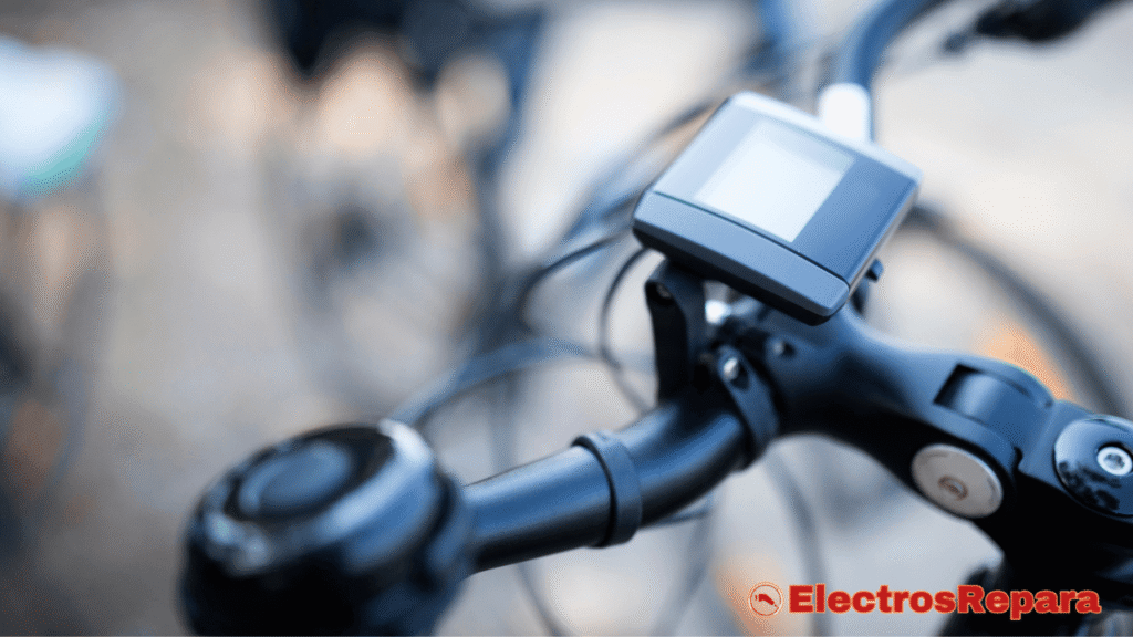una pantalla de bicicleta eléctrica mostrando un código de error genérico, con un fondo ligeramente desenfocado de una bicicleta eléctrica. El estilo es realista y la iluminación natural.



