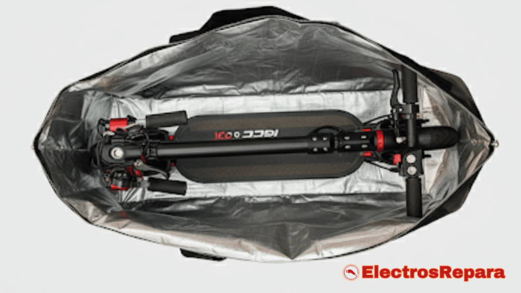 guardar patinete eléctrico, protección patinete eléctrico.
Bolsa para guardar patinete eléctrico