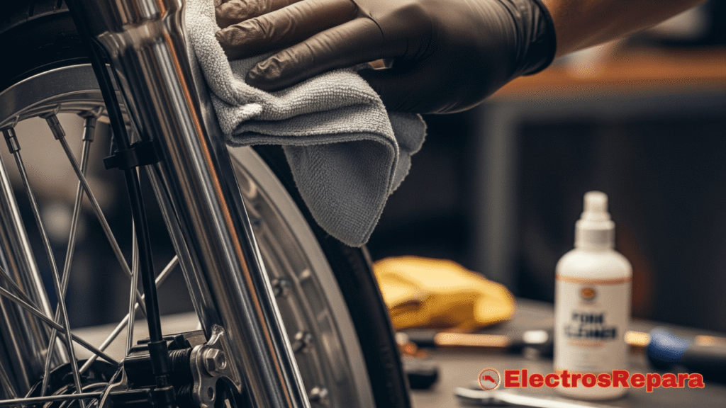 Aprende el mantenimiento preventivo de la suspensión de tu moto eléctrica. Consejos prácticos para el cuidado de la horquilla y prolongar su vida útil.