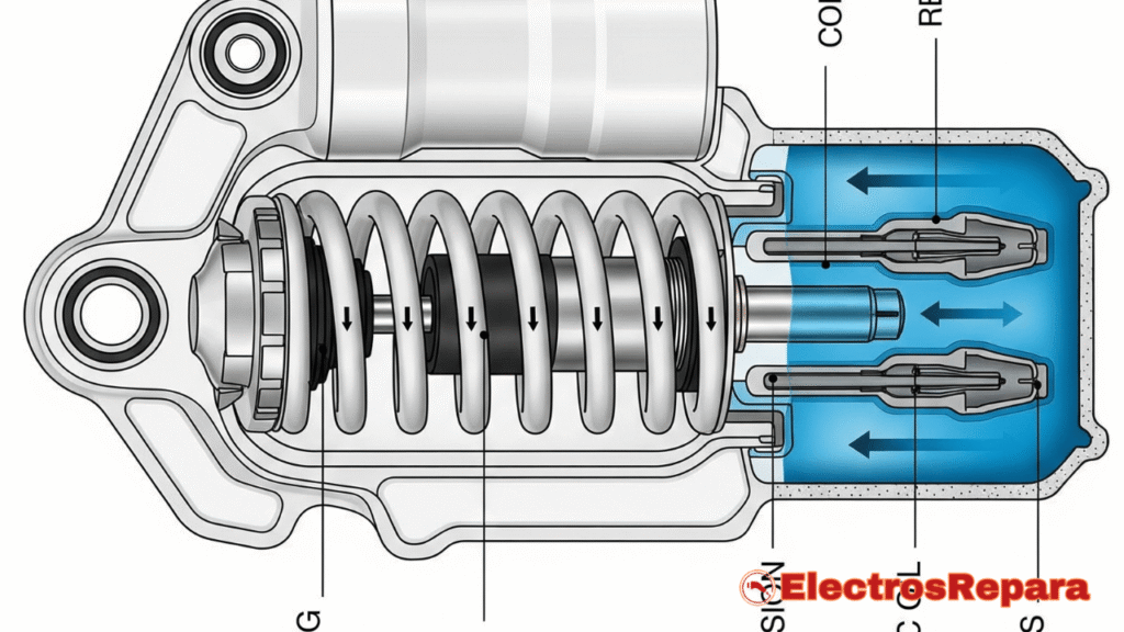 Identifica la fuga de aceite en la horquilla de tu moto eléctrica. Señal clave de problemas en la suspensión que requieren atención inmediata para tu seguridad.