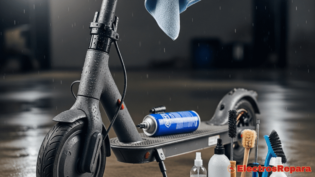 Consejos para el mantenimiento de patinetes eléctricos tras la lluvia. Aprende a cuidar tu scooter y prolongar su vida útil