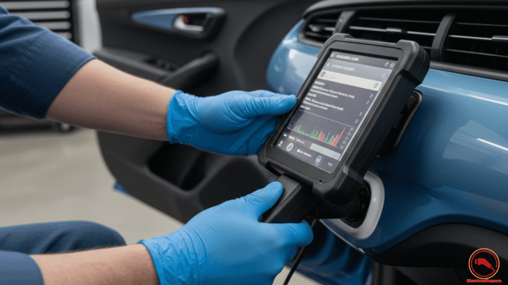 "Diagnóstico fallos sensores EV con escáner OBD-II para reparación sensores coche eléctrico y averías sensores vehículos eléctricos en EVs."
Ubicación Sugerida: En la subsección "Métodos de Diagnóstico"