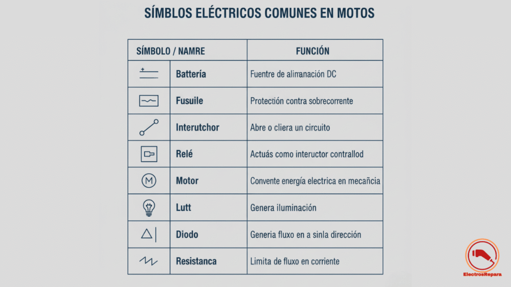 Diagrama de los componentes moto eléctrica principales: batería, motor, controlador y cableado. Esencial para el mantenimiento moto eléctrica.