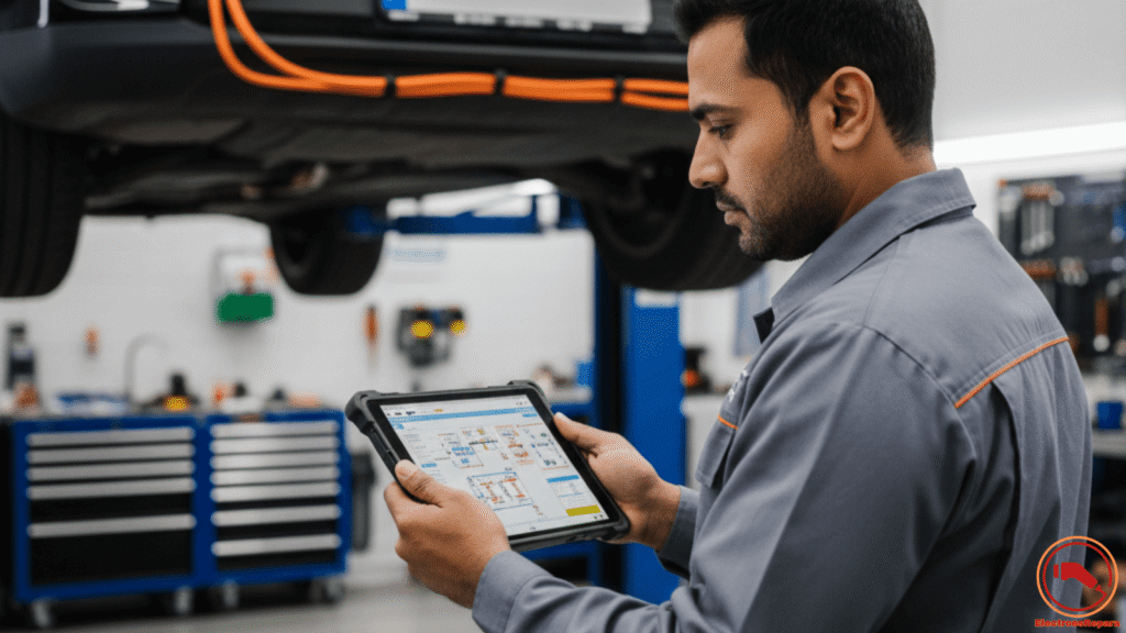 Taller especializado coche eléctrico y coste reparación sensor BMS