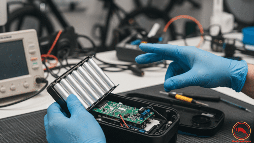 Sustitución pack batería e-bike coste y reparación BMS e-bike precio en taller especializado.