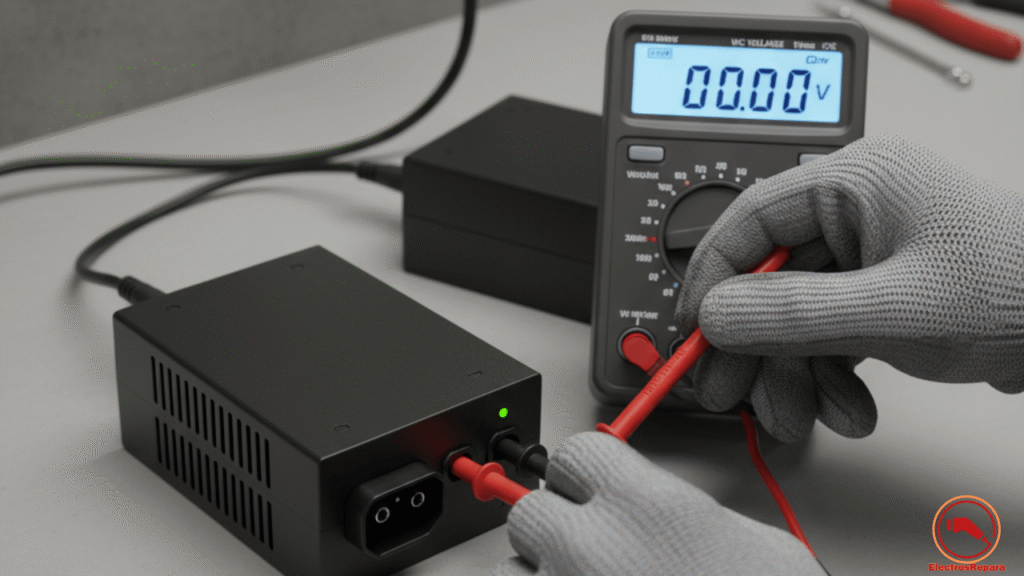 Inspección de cerca de un puerto de carga de moto eléctrica con pin doblado y corrosión. Avería del puerto de carga de moto eléctrica.