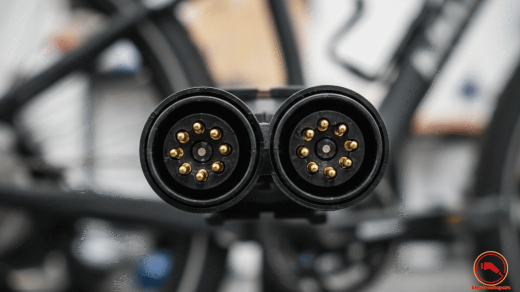 Inspección de conectores HIGO para reparación pantalla e-bike.