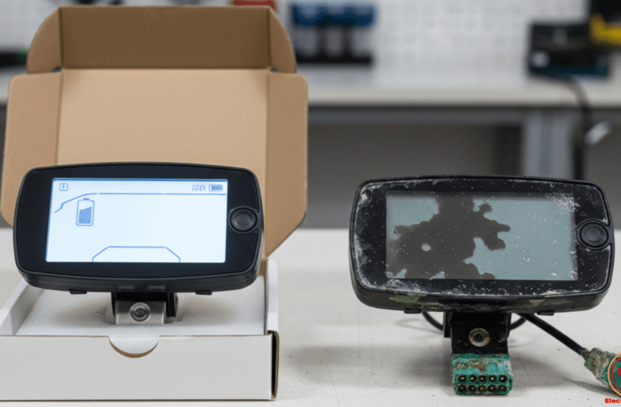 Comprar display e-bike original vs. display dañado.