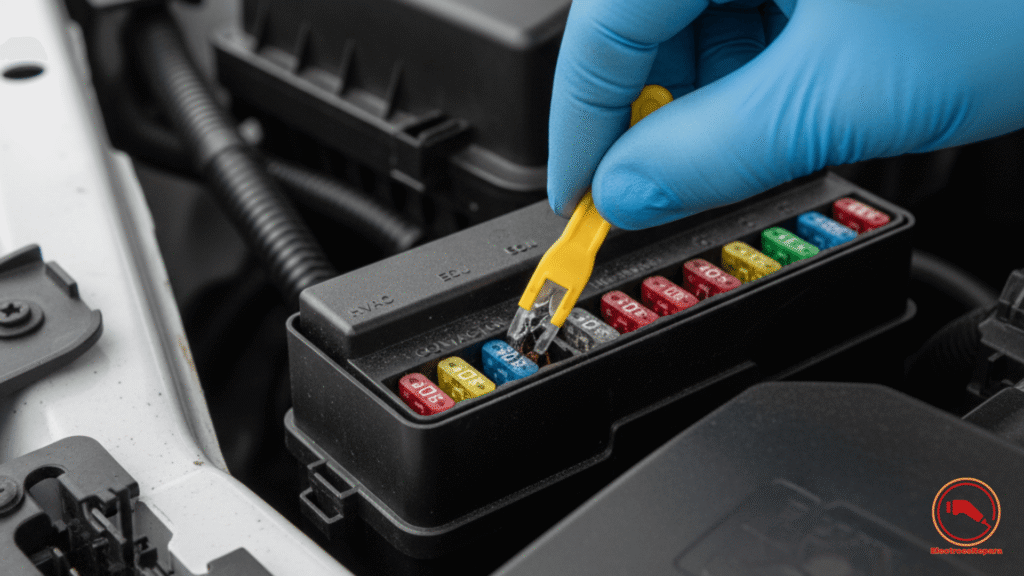 Solución fusible quemado conector 12V EV