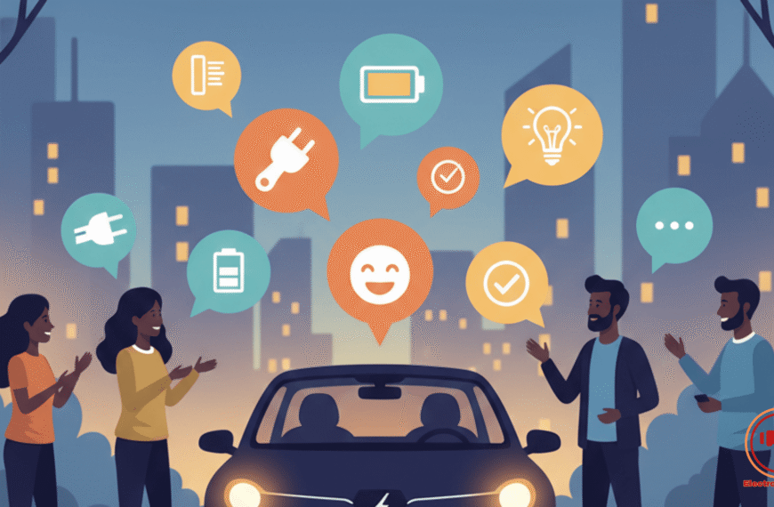 Comunidad de propietarios de coches eléctricos compartiendo experiencias y soluciones a problemas comunes en el blog electrosrepara.es.