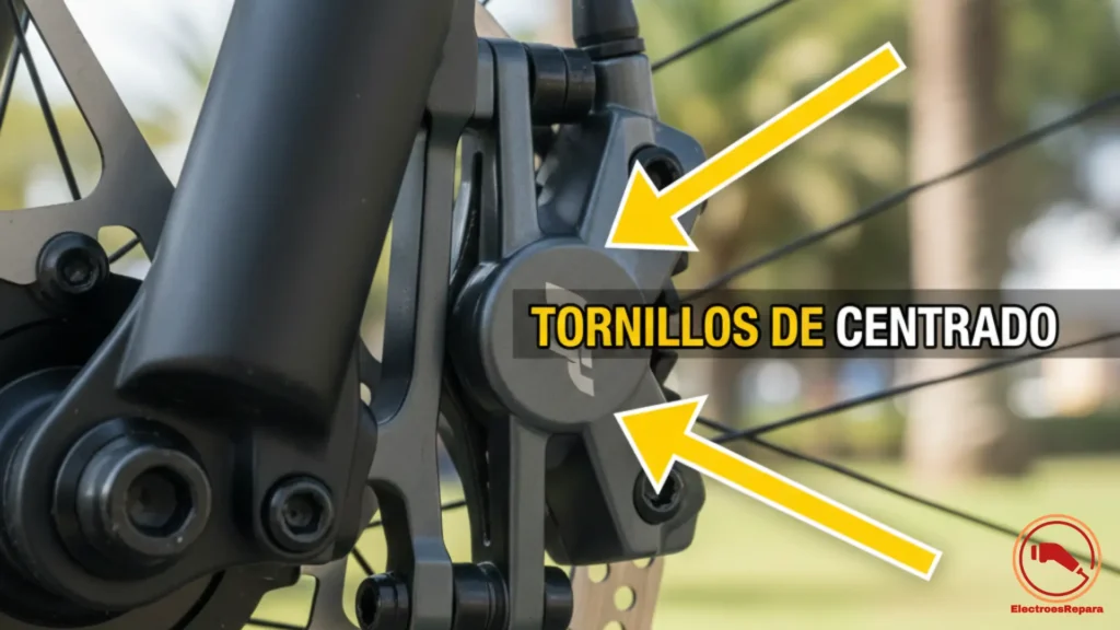 Componentes de una pinza de freno hidráulica para e-bike.

