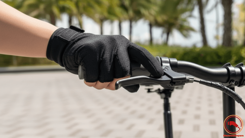 Comprobación del tacto y recorrido de la maneta de freno.

